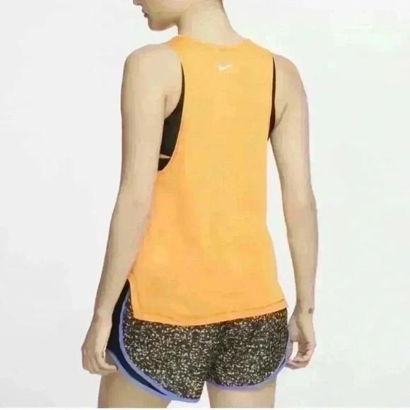 Nike Icon Clash Dri-Fit Sportwear Performance Running Orange Tank Top (176) - Picture 2 of 14